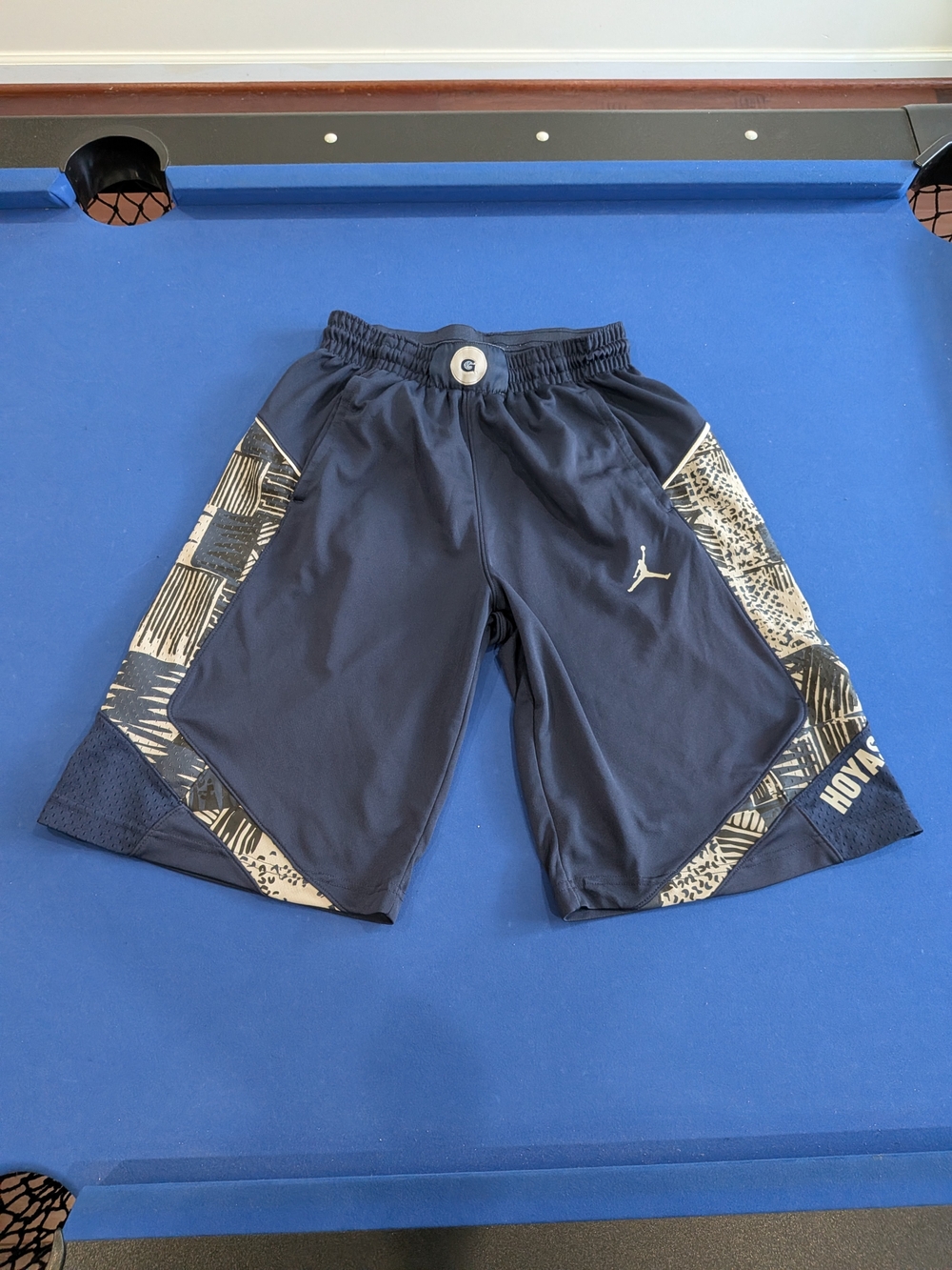 Small (Below Knees) Jordan Nike Georgetown Hoyas basketball Shorts Gtown